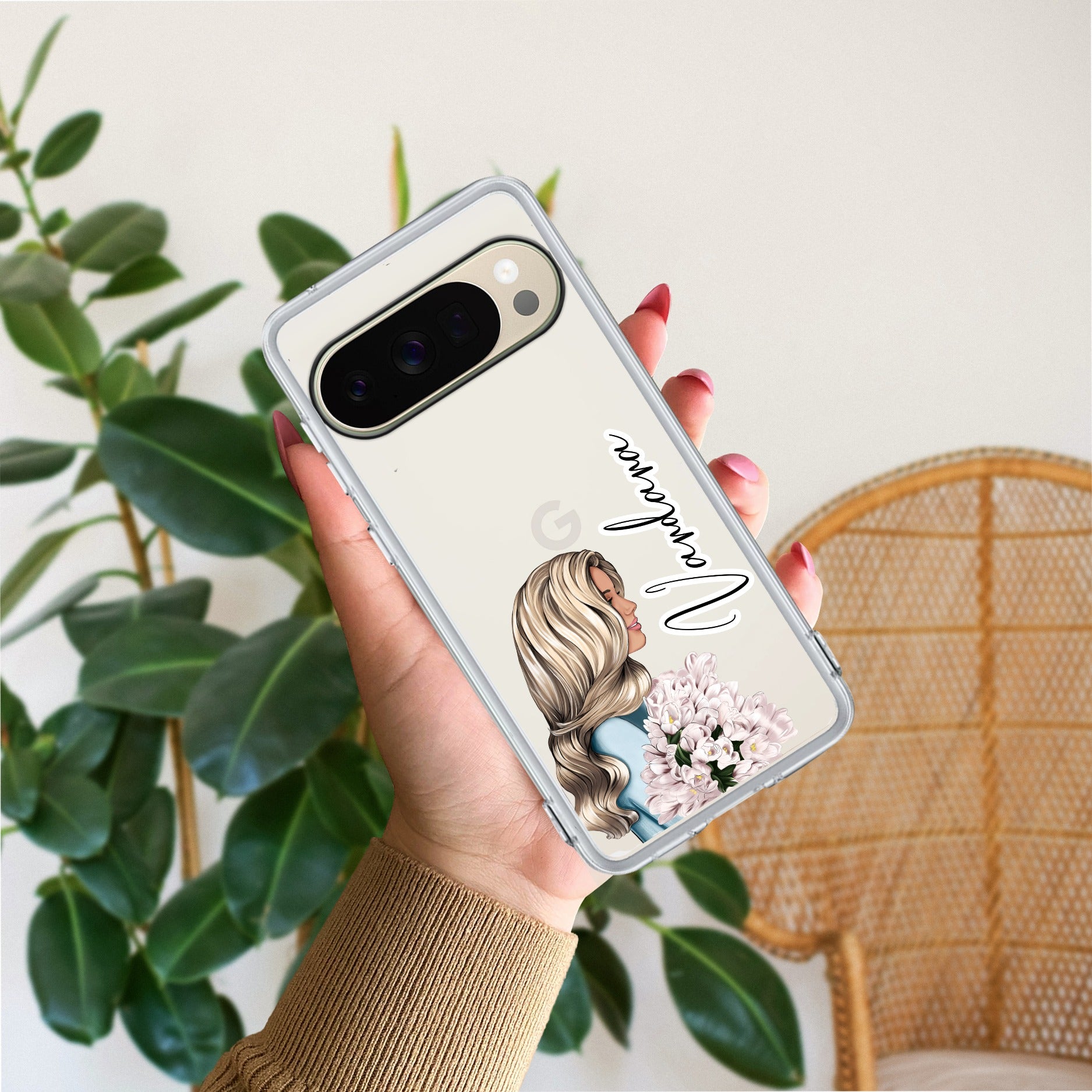 Stylish Girl Customize Transparent Silicon Case For Google - ShopOnCliQ