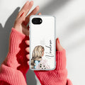 Stylish Girl Customize Anti Yellow Clear Case For iPhone 16e
