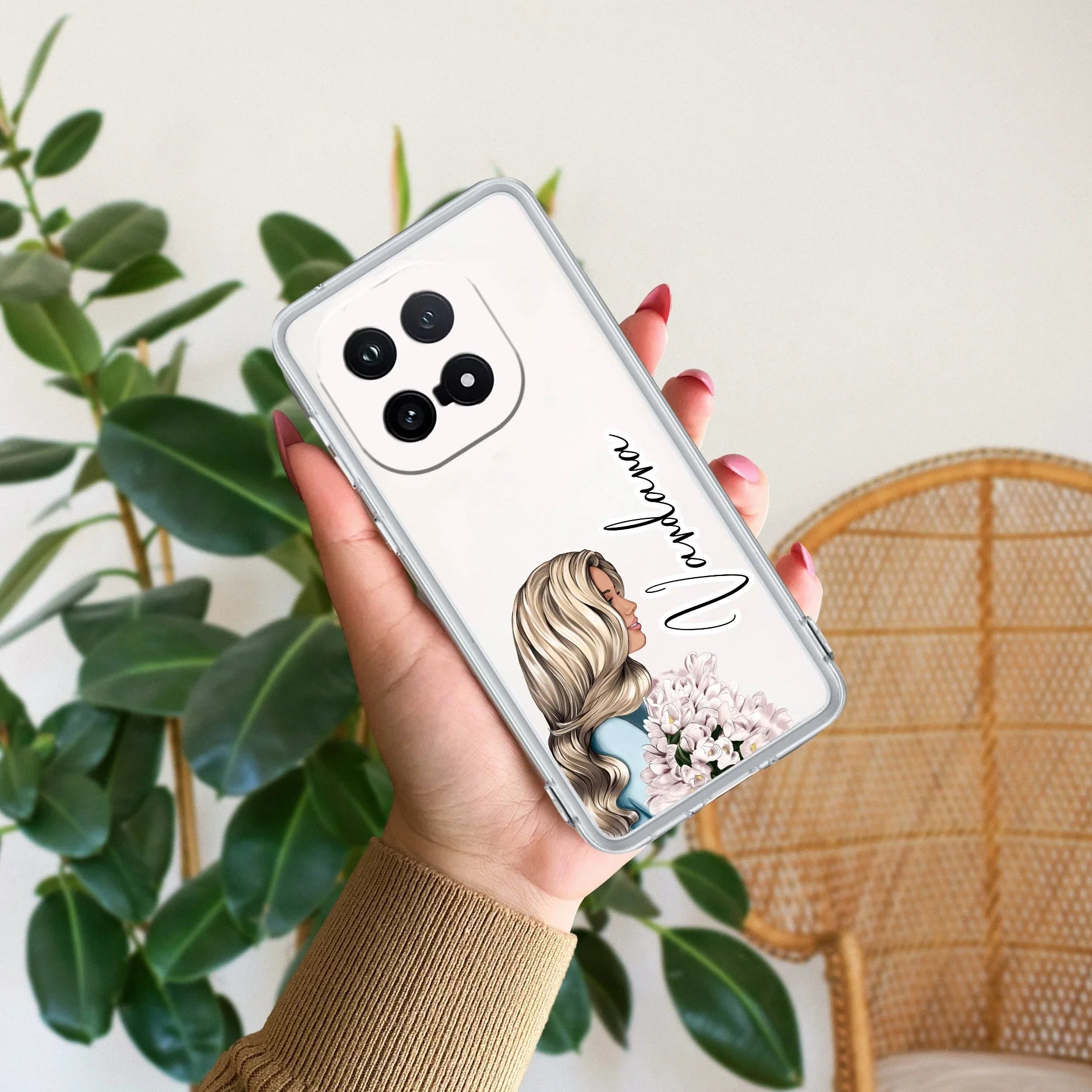 Stylish Girl Customize Transparent Silicon Case For iQOO 15 5G