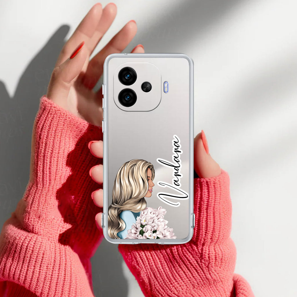 Stylish Girl Customize Transparent Silicon Case For iQOO Neo 10R 5G