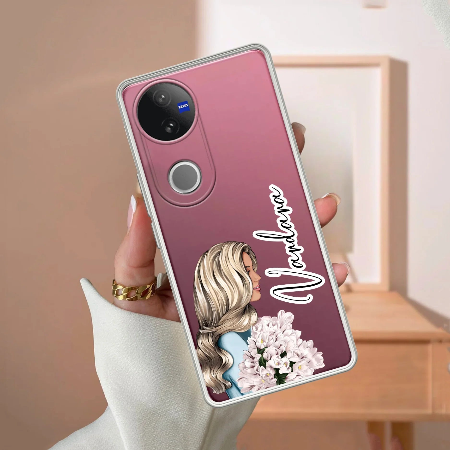 Stylish Girl Customize Transparent Silicon Case For iQOO Z10R 5G
