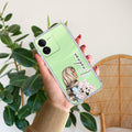 Stylish Girl Customize Transparent Silicon Case For iQOO Z9 5G