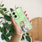 Stylish Girl Customize Transparent Silicon Case For Vivo T3 Lite 5G