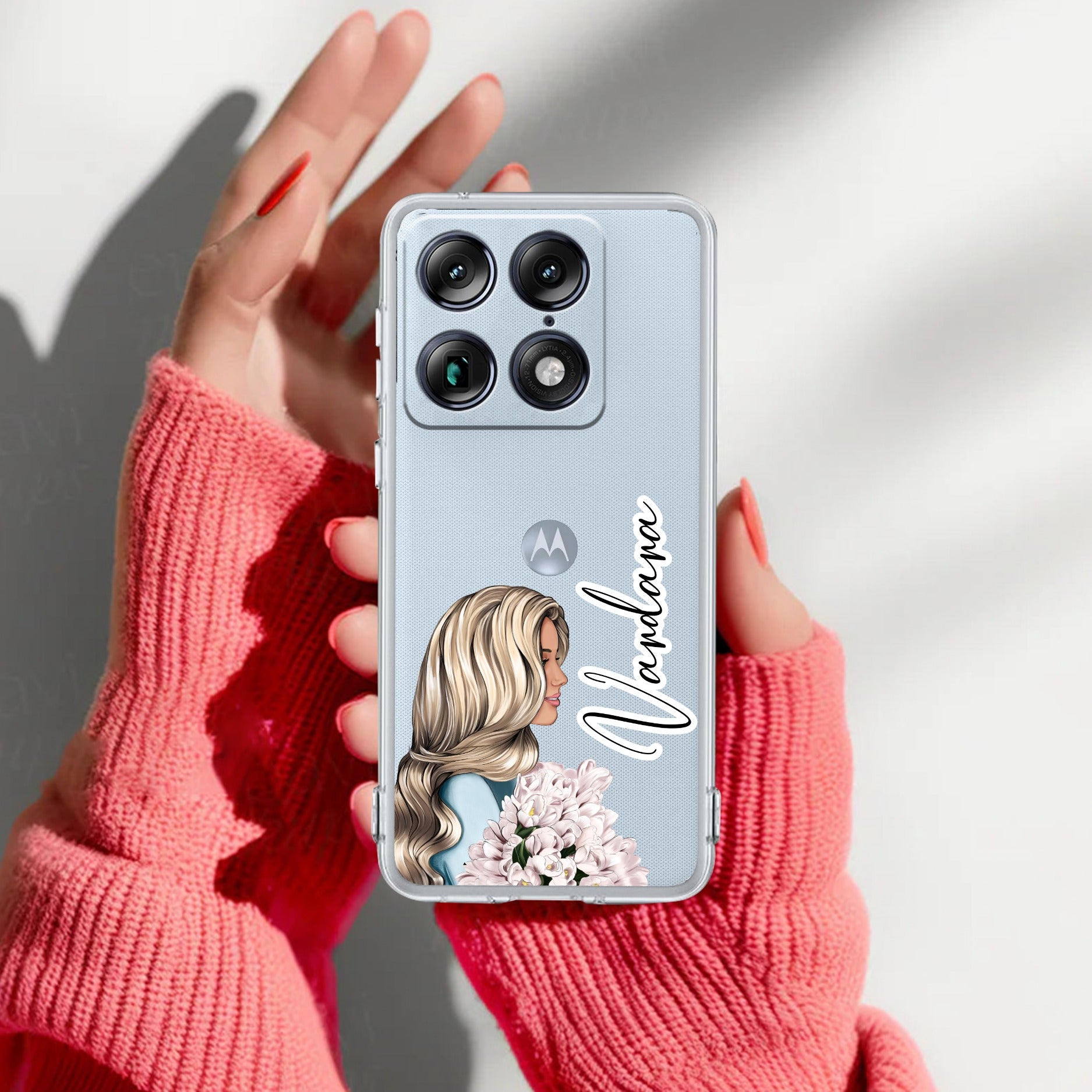 Stylish Girl Customize Anti Yellow Case For Motorola Signature 5G