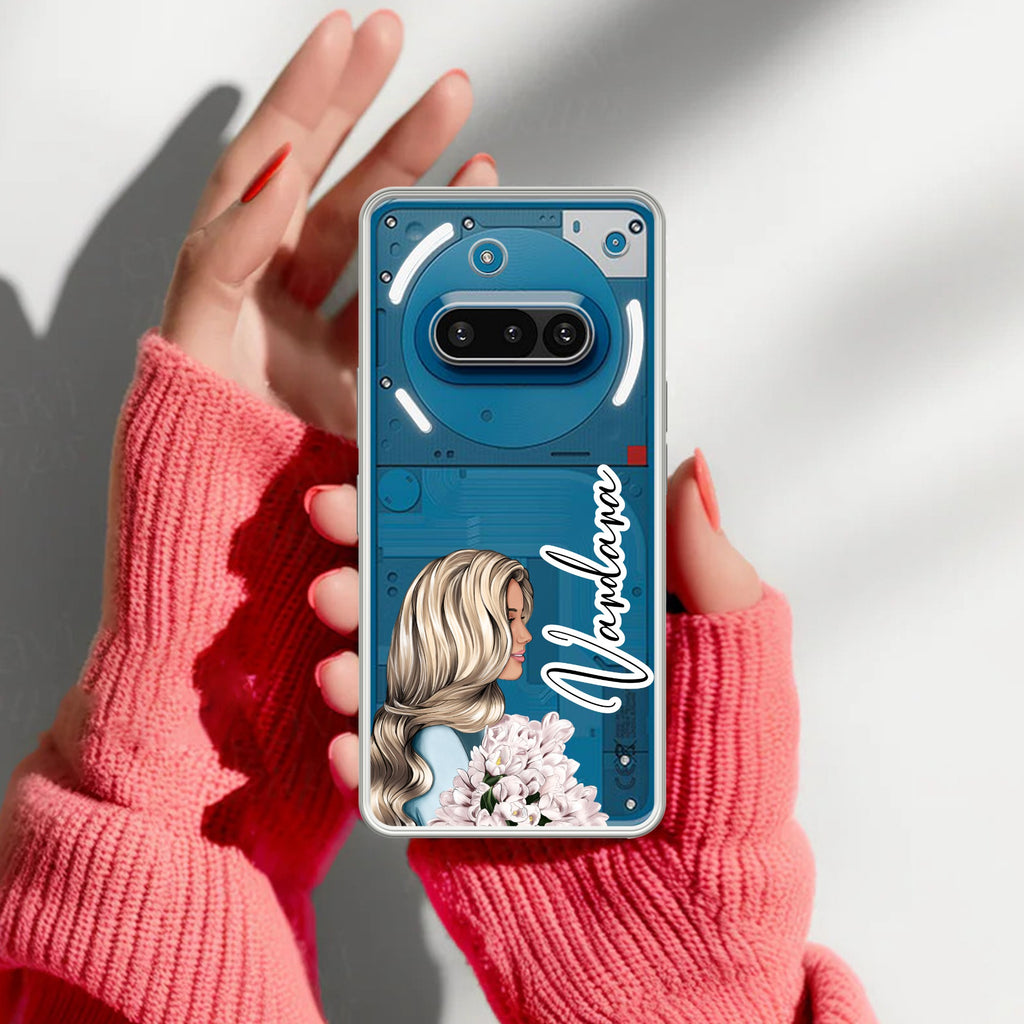 Stylish Girl Customize Anti Yellow Case For Nothing Phone 3A 5G