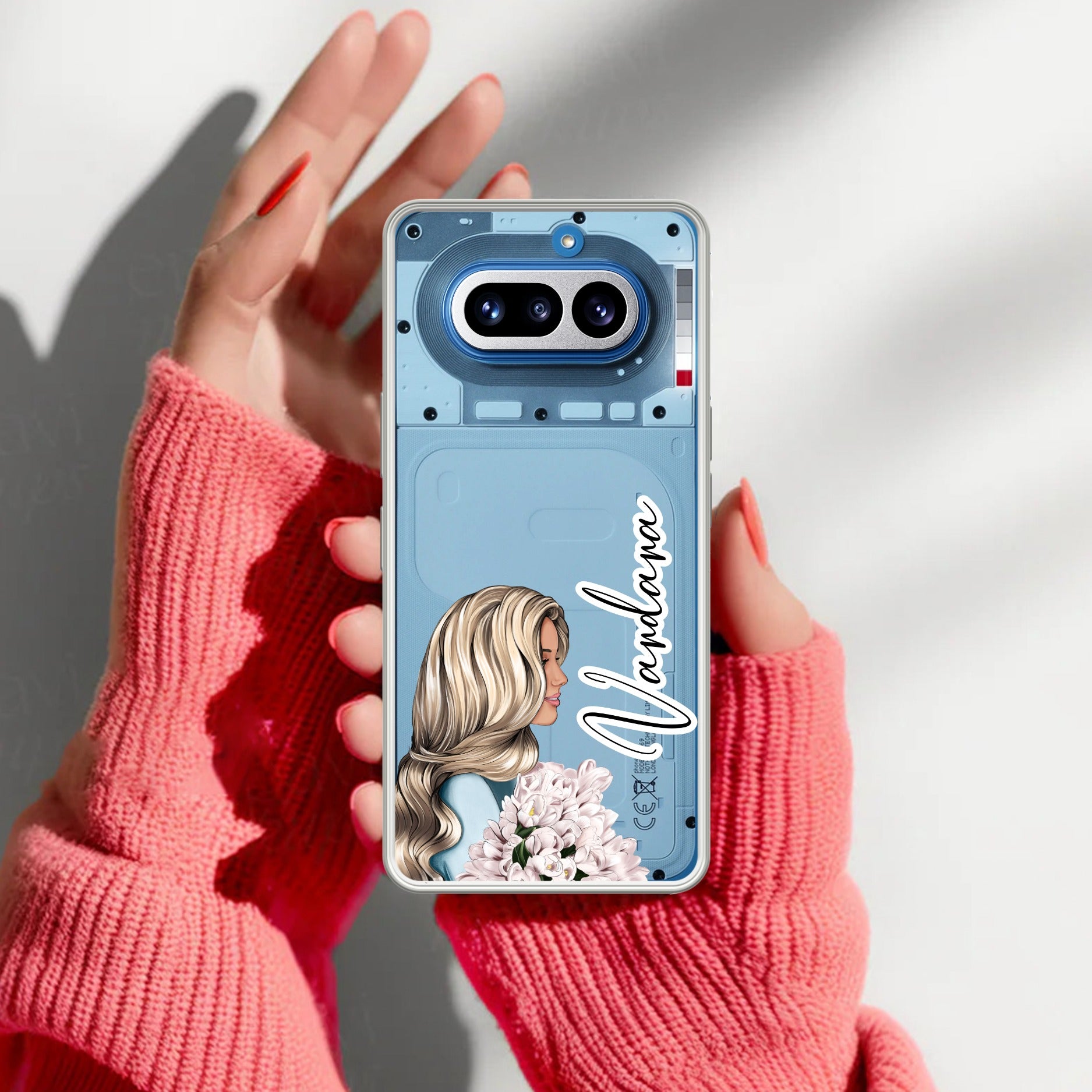 Stylish Girl Customize Anti Yellow Case For Nothing Phone 4A 5G