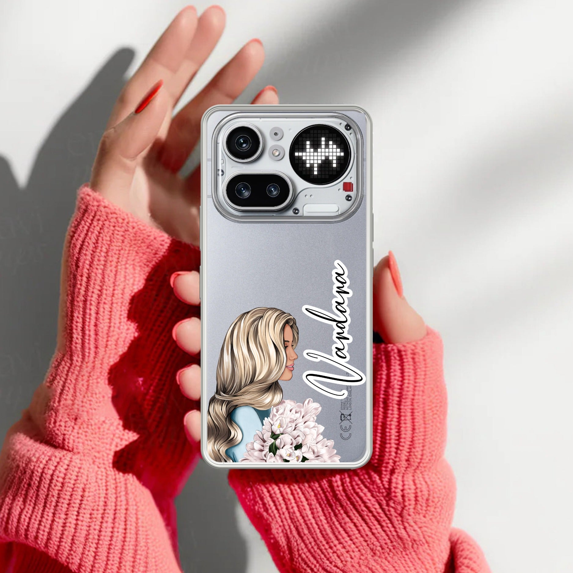 Stylish Girl Customize Transparent Silicon Case For Nothing Phone 4A Pro 5G