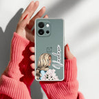 Stylish Girl Customize Transparent Silicon Case For OnePlus Nord 5 5G