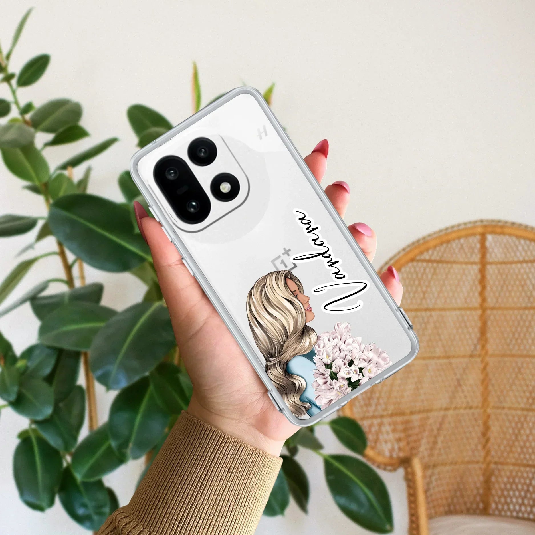 Stylish Girl Customize Transparent Silicon Case For OnePlus - ShopOnCliQ