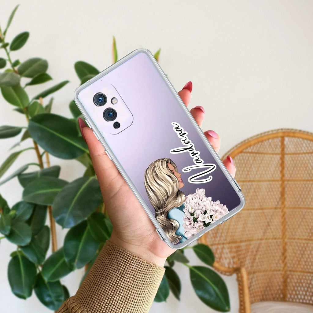 Stylish Girl Customize Anti Yellow Case For OnePlus 9