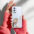 Stylish Girl Customize Transparent Silicon Case For OnePlus 9 Pro