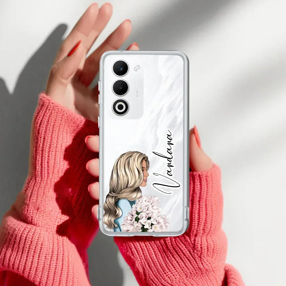 Stylish Girl Customize Anti Yellow Case For Oppo A5 5G