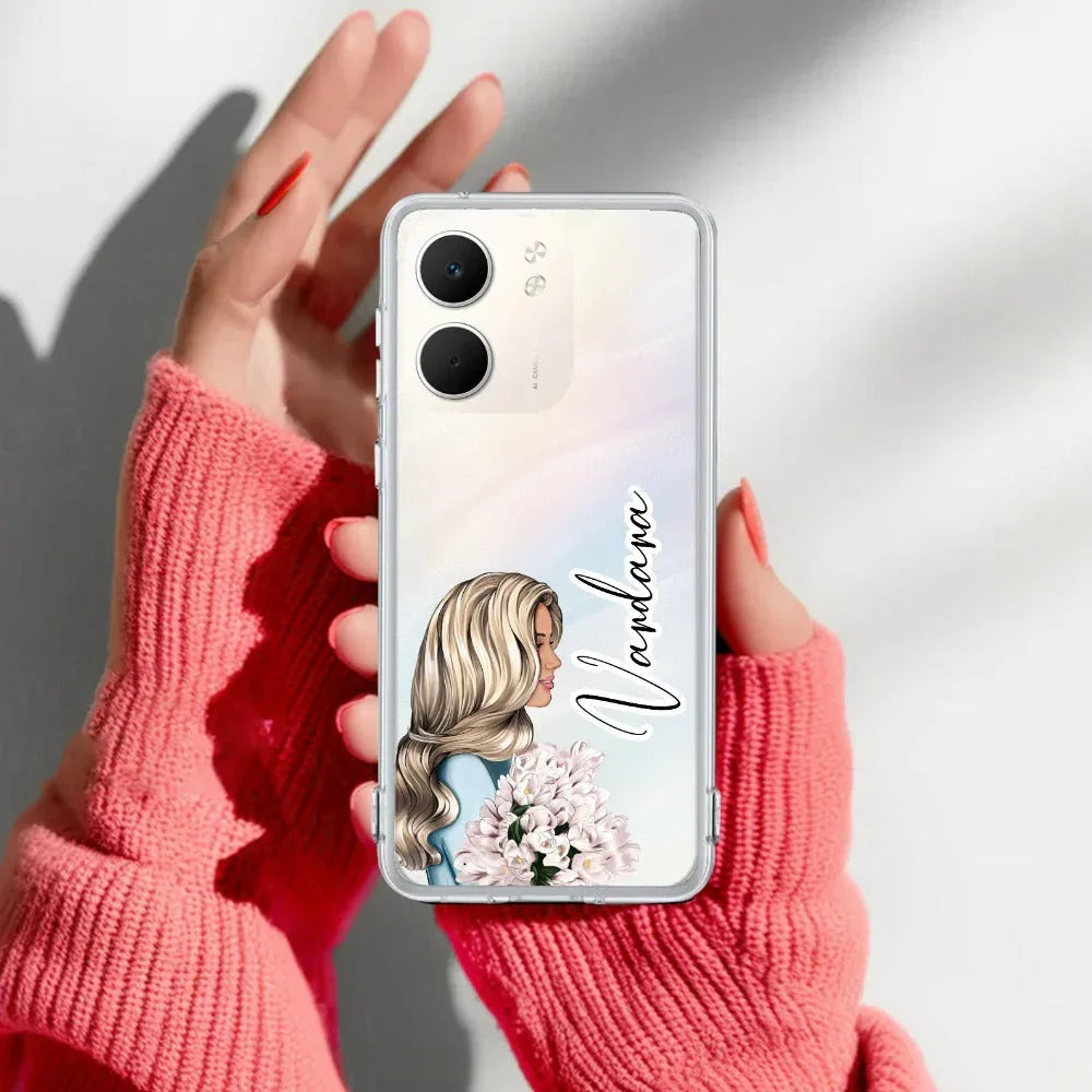 Stylish Girl Customize Transparent Silicon Case For Oppo - ShopOnCliQ