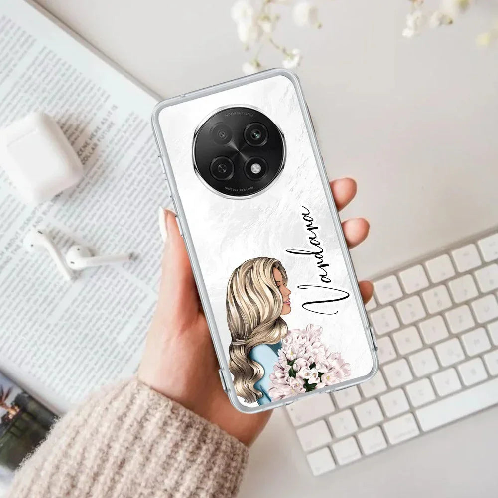 Stylish Girl Customize Transparent Silicon Case For Oppo - ShopOnCliQ