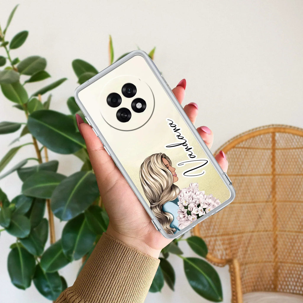 Stylish Girl Customize Anti Yellow Case For Oppo F31 Pro Plus 5G