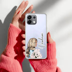 Stylish Girl Customize Transparent Silicon Case For Oppo - ShopOnCliQ