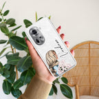Stylish Girl Customize Anti Yellow Case For Oppo Reno 11 5G