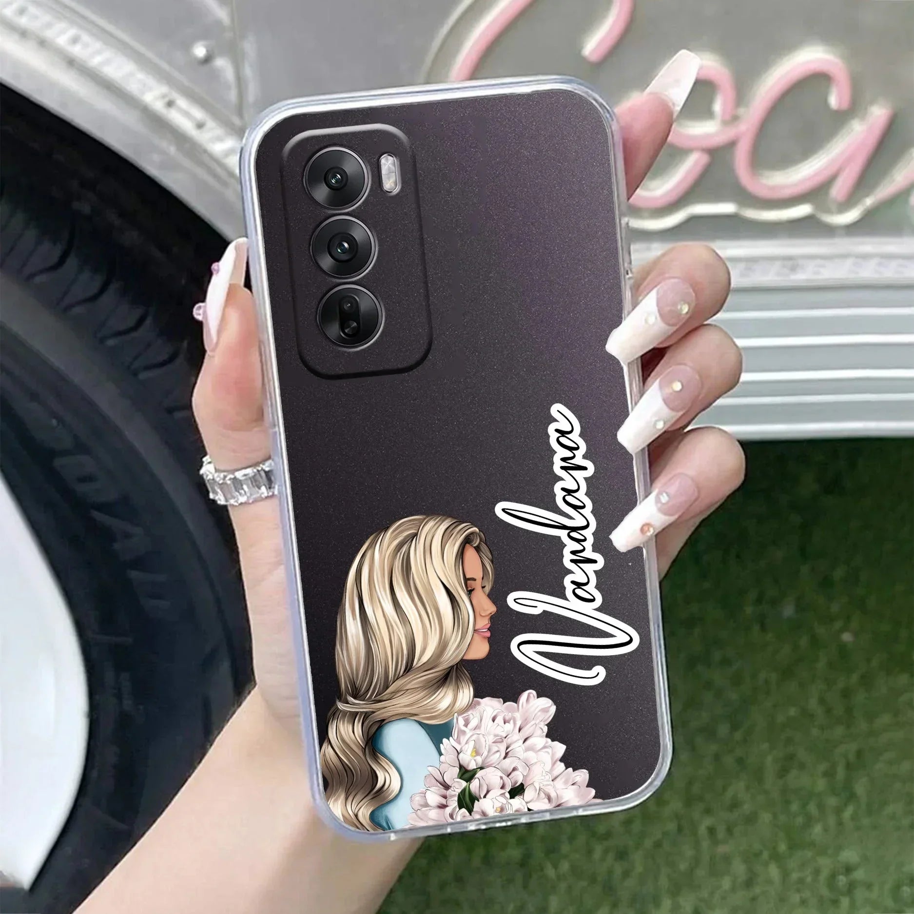 Stylish Girl Customize Transparent Silicon Case For Oppo - ShopOnCliQ