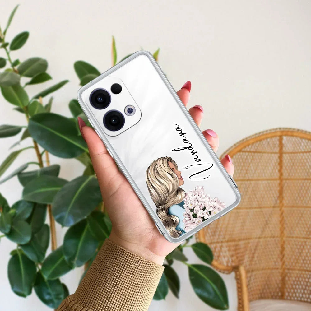 Stylish Girl Customize Anti Yellow Case For Oppo Reno 13 5G