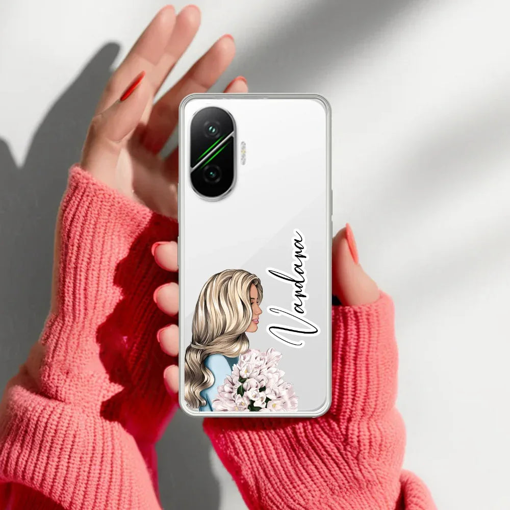 Stylish Girl Customize Transparent Silicon Case For Poco - ShopOnCliQ