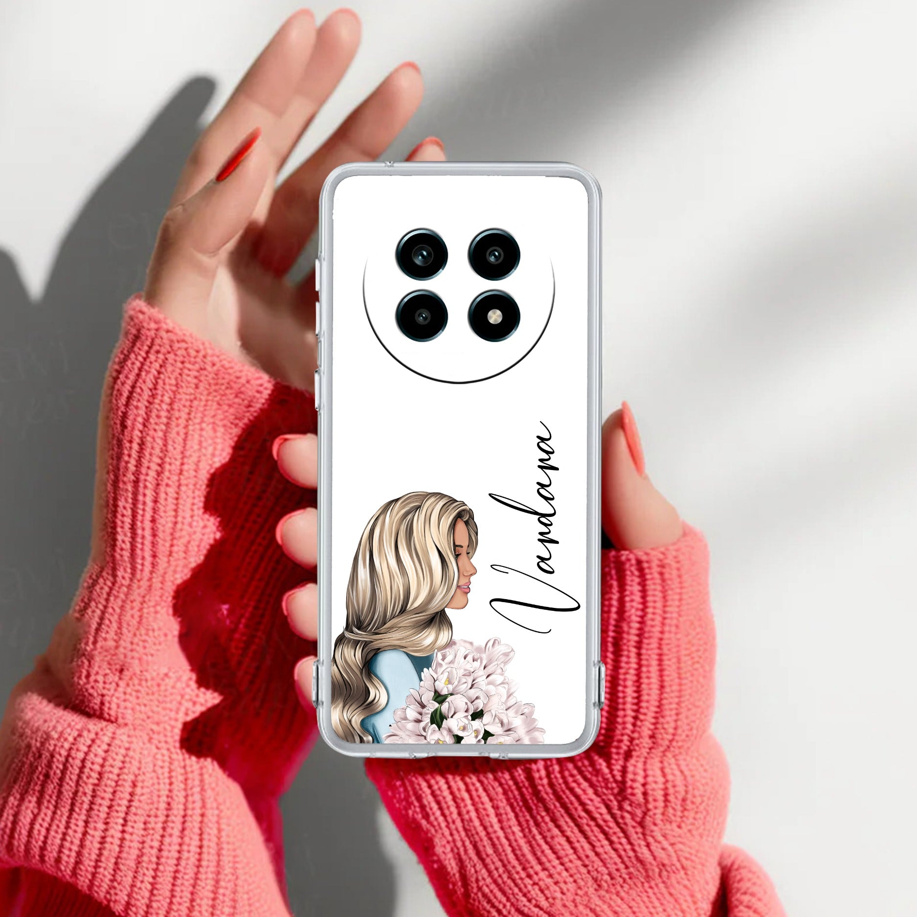 Stylish Girl Customize Anti Yelllow Case For Realme 14 Pro Lite 5G