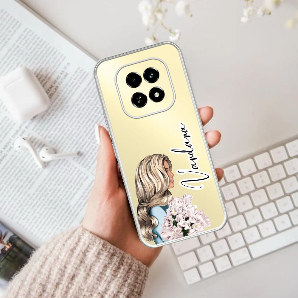 Astronaut Customize Transparent Silicon Case For Oppo