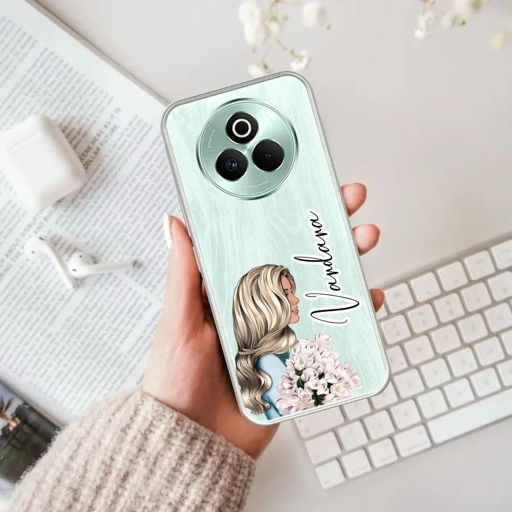 Stylish Girl Customize Anti Yelllow Case For Realme P3 Pro 5G