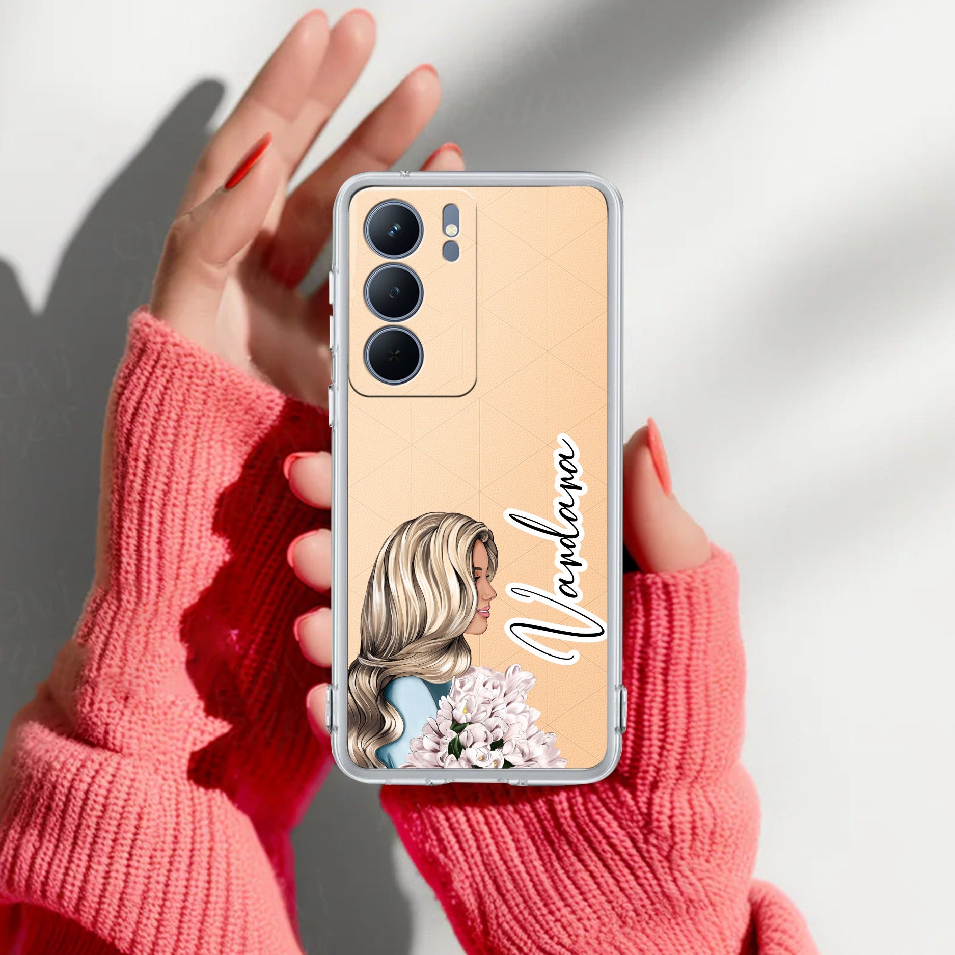 Stylish Girl Customize Transparent Silicon Case For Realme Narzo 80 Lite 5G
