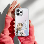 Stylish Girl Customize Transparent Silicon Case For Redmi 13 5G