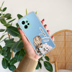 Stylish Girl Customize Transparent Silicon Case For Redmi Note 12 4G