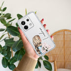 Stylish Girl Customize Transparent Silicon Case For Redmi Note 13 5G