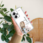Stylish Girl Customize Transparent Silicon Case For Redmi Note 13 Pro Plus 5G