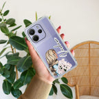 Stylish Girl Customize Transparent Silicon Case For Redmi 13C 4G