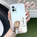 Stylish Girl Customize Transparent Silicon Case For Vivo T1 5G