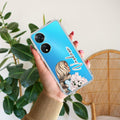 Stylish Girl Customize Transparent Silicon Case For Vivo T2 5G