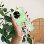Stylish Girl Customize Transparent Silicon Case For Vivo T3X 5G