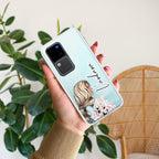 Stylish Girl Customize Transparent Silicon Case For Vivo V30 Pro 5G