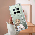 Stylish Girl Customize Transparent Silicon Case For Vivo X200 Pro 5G