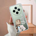 Stylish Girl Customize Transparent Silicon Case For Vivo X200T 5G