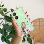 Stylish Girl Customize Anti Yellow Case For Vivo Y27 4G