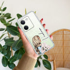 Stylish Girl Customize Transparent Silicon Case For Vivo V40 5G