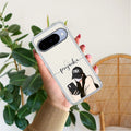 Stylish Girl With Cap Customize Transparent Silicon Case For Google Pixel 10