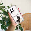 Stylish Girl With Cap Customize Transparent Silicon Case For iQOO 13 5G