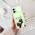 Stylish Girl With Cap Customize Transparent Silicon Case For iQOO Neo 7 Pro 5G