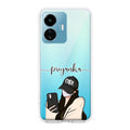 Stylish Girl With Cap Customize Transparent Silicon Case For iQOO Z6 Lite 5G
