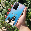 Stylish Girl With Cap Customize Transparent Silicon Case For iQOO Z7s 5G