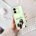 Stylish Girl With Cap Customize Transparent Silicon Case For iQOO Z9x 5G