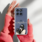 Stylish Girl With Cap Customize Anti Yellow Case For Motorola Edge 60 Pro 5G
