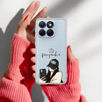 Stylish Girl With Cap Customize Anti Yellow Case For Motorola Edge 60 Stylus 5G