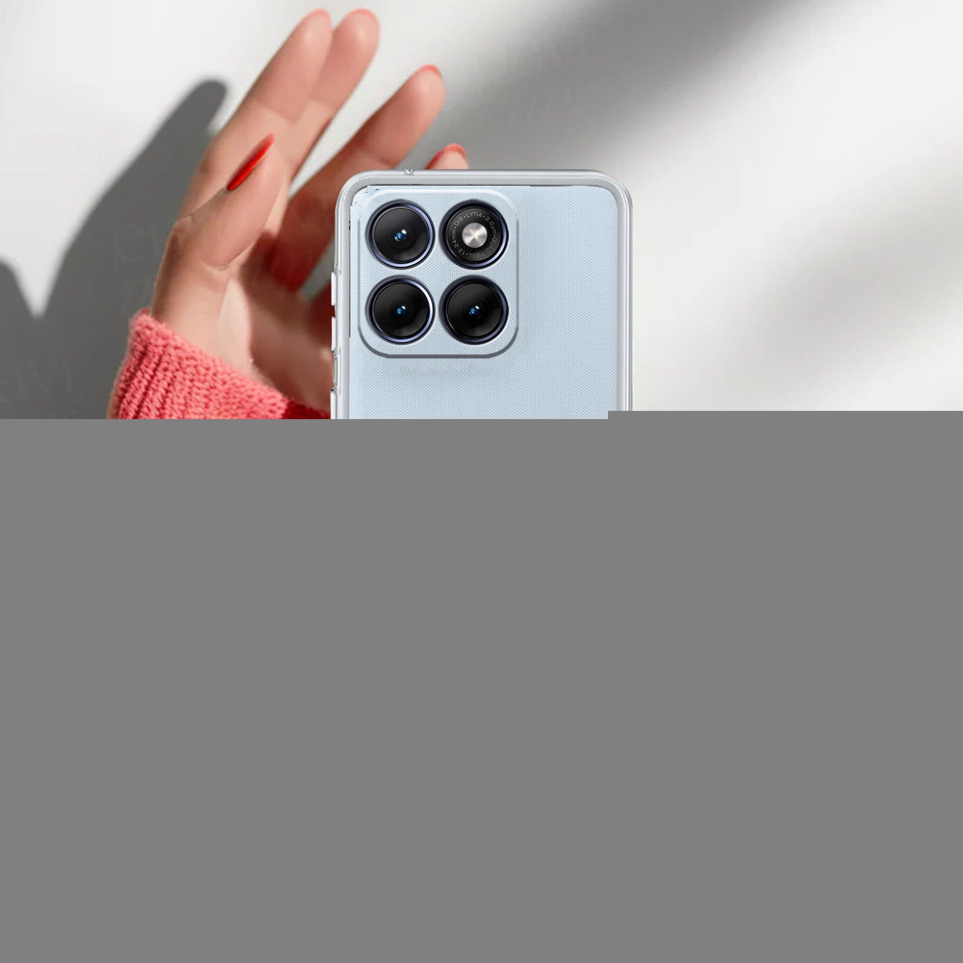 Stylish Girl With Cap Customize Transparent Silicon Case For Motorola